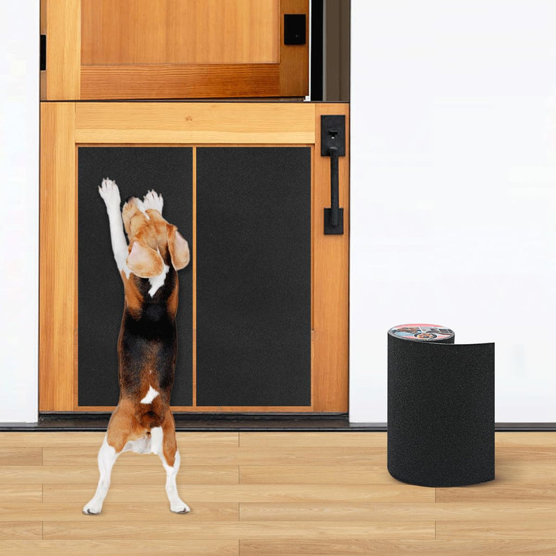 Pet Nail Self Adhesive Replacement Emery Paper Fits Most Dog Scratch Pad Cat Litter Box DIY on The Places Where Pets Like to Scratch Alternatives to Cat and Dog Nail Clippers (10in*13ft, Black) 10in*13ft - PawsPlanet Australia