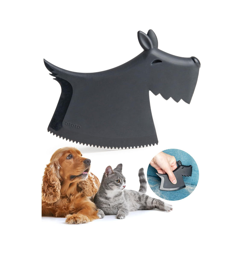 OTOTO New!! Scruffy Pet Hair Remover Gifts for Dog Lovers, Dog Accessories, Pet Hair Removal Tool, Dog Hair Remover, Dog Essentials, Dog Must Haves, Dog Mom Gifts for Women, Dog Dad Gifts (Black) Black - PawsPlanet Australia