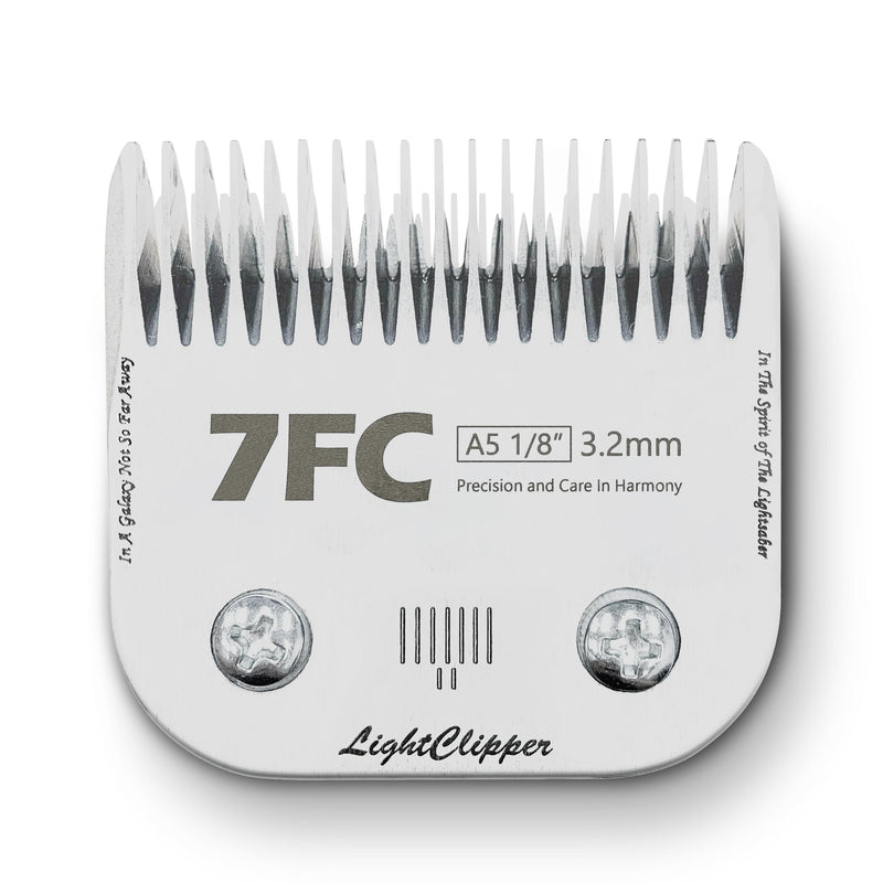 Detachable Ultra Edge Dog Clipper Blade - Constructed of Carbonized Steel, Resists Heat and Rust with Long-Lasting Sharp Edges - A5 Series (7FC, Fine Cut) 7FC: 1/8" (3.2MM) - PawsPlanet Australia