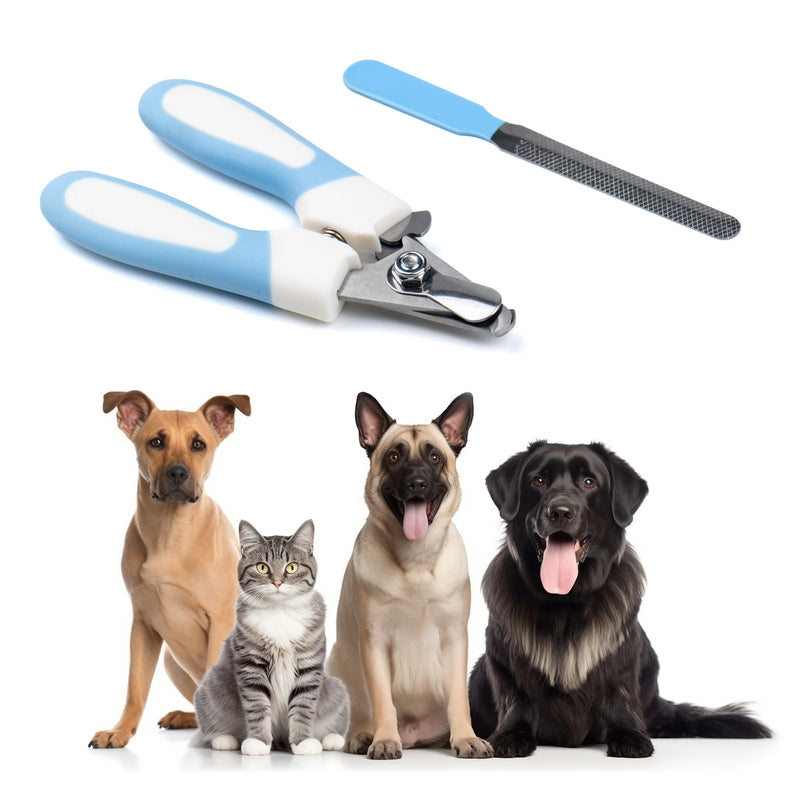 Pet Nail Clippers and Trimmers Feature a Safety Guard for Safe Professional Grooming - Heavy-Duty Design with Nail Files, Ideal for Dogs and Cats - Razor-Sharp for Precise Trimming - PawsPlanet Australia
