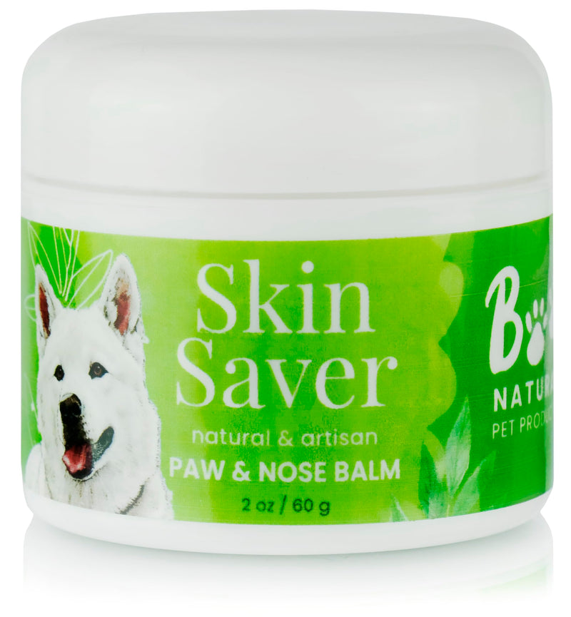 Paw & Nose Balm - All Natural & Vegan Skin Saver for Dogs & Cats - Paw Cream & Lotion for Protecting Dry Paws, Noses & Elbows (2 oz / 60 g Jar) 2 oz / 30 g Jar - PawsPlanet Australia