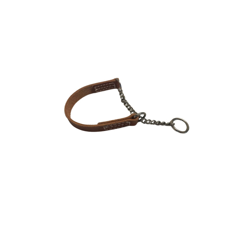 Joel Silverman - Alternative Training Collar - Gentle No-Pull Dog Collar - Leather & Chain Combo for Humane, Low-Neck Control - Trainer-Trusted Leather Dog Collar for All Breeds (Medium) Medium - PawsPlanet Australia