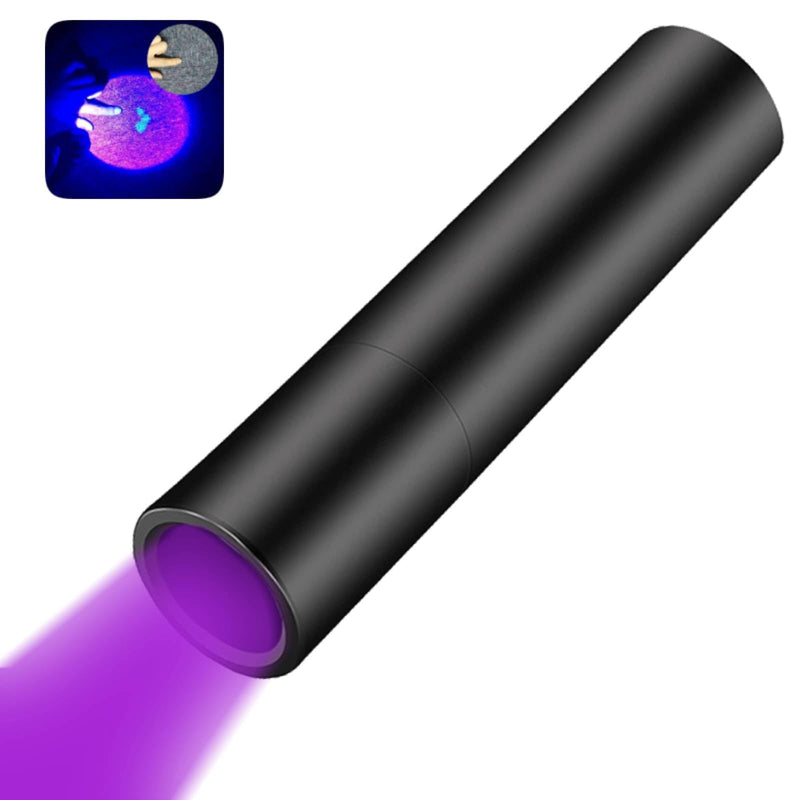 365NM UV Flashlights USB Rechargeable, Blood Tracking UV Light, Portable Mini Detector for Pet Urine Dry Stains, Uranium Glass, Money Check, Resin Curing Blacklight Led Flashlight Uv-2 - PawsPlanet Australia