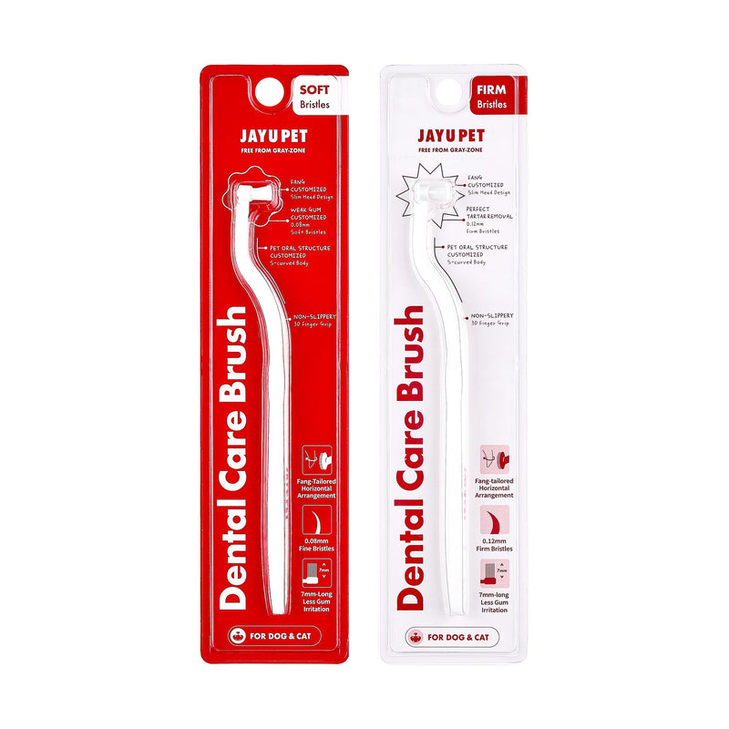 JAYU PET Dental Care Brush [Soft & Firm Bristles] - Toothbrush for Cat and Small Dogs, Removing Old Plaque and Tartar, Cat Dental Care, Cat Teeth Brushing & Easy Cleaning - PawsPlanet Australia
