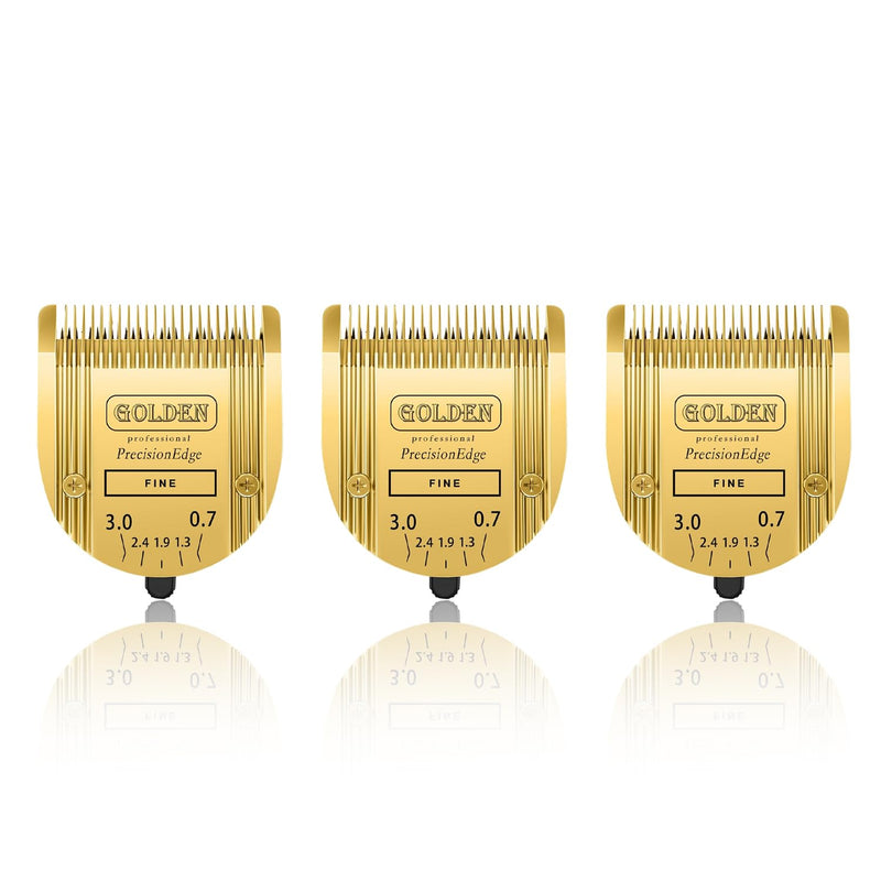 Adjustable 5 in 1 Blades Compatible with WAHL Arco,Bravura .Chromado?Creativa?Figura Dog Clippers for Dogs Grooming(Gold/3PC) Gold-1