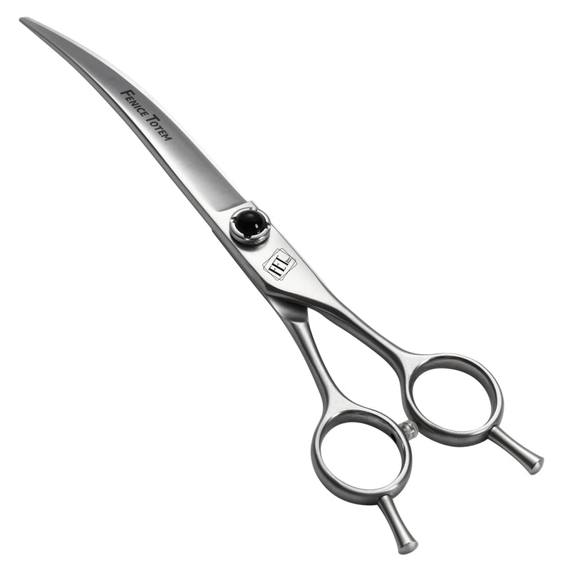 Dog Grooming Scissors: 7.5 inch Pet Curved Shears Made Of Japanese 9CR Advanced Stainless Steel Professional Grooming Scissors for Dogs Cats and Other Pets - PawsPlanet Australia