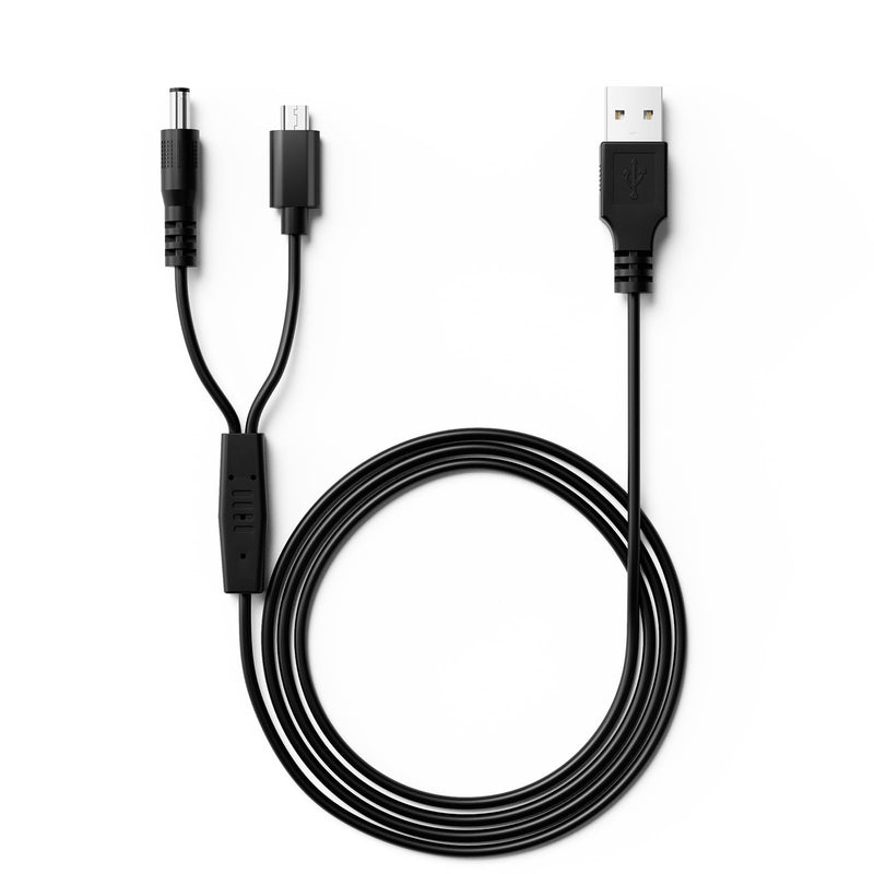 for Bousnic Dog Shock Collar Collar Charger Replacement, MEROM Power Cable Compatible with Bousnic Dog Shock Collar RS2 and RS2B, 2-in-1 DC Charging and Micro USB Cable 1 Pack - PawsPlanet Australia