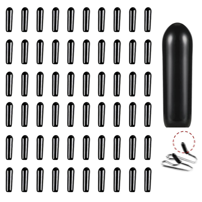 Prong Collar Covers (60 Tips per Pack), Vinyl Comfort Prong Tips for 2.25mm-4.0mm Dog Pinch Collar (2.25mm-3.0mm) 2.25mm-3.0mm Black 60 Pack - PawsPlanet Australia