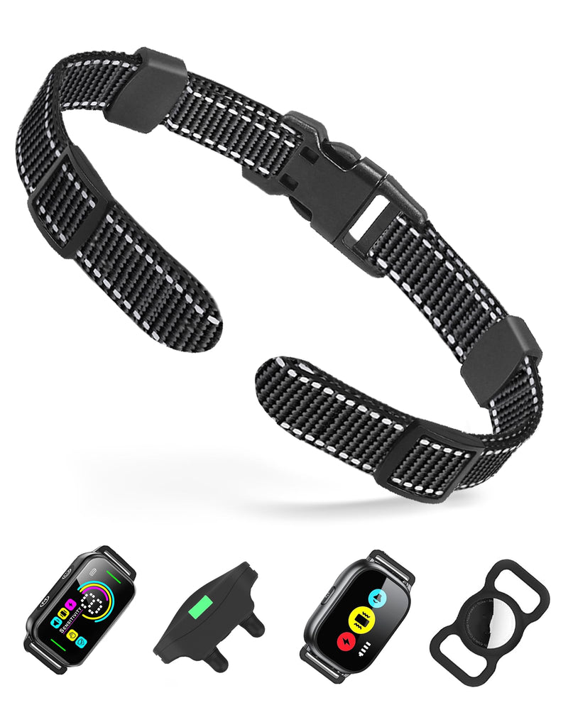 Dog Collar Replacement Strap for Shock, Bark & Training Collars - Adjustable Reflective Nylon Strap, Durable E-Collar Band Compatible with Most Training Receivers (Fits Small, Medium, Large Dogs) black - PawsPlanet Australia