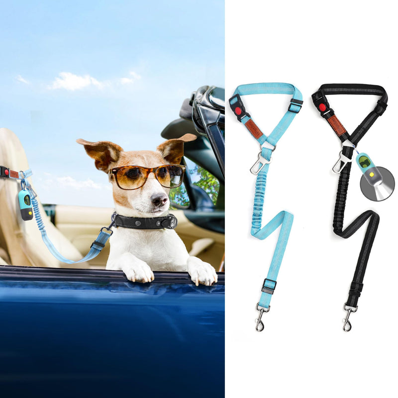 Dog Seat Belt for Car | Adjustable Pet Seat Belt for Dog Safety Belt for Car Dog Car Harness(Blue) Blue - PawsPlanet Australia