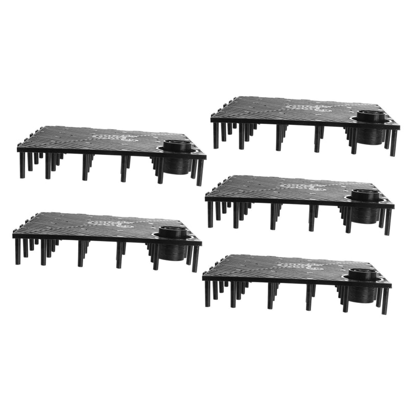 5pcs Fish Tank Filter Plate Undergravel Filter Fish Tank Gravel Black Aquarium Sand Black Strainer Fish Breeding Tanks Substrate for Fish Tank Bottom Bracket Plastic - PawsPlanet Australia
