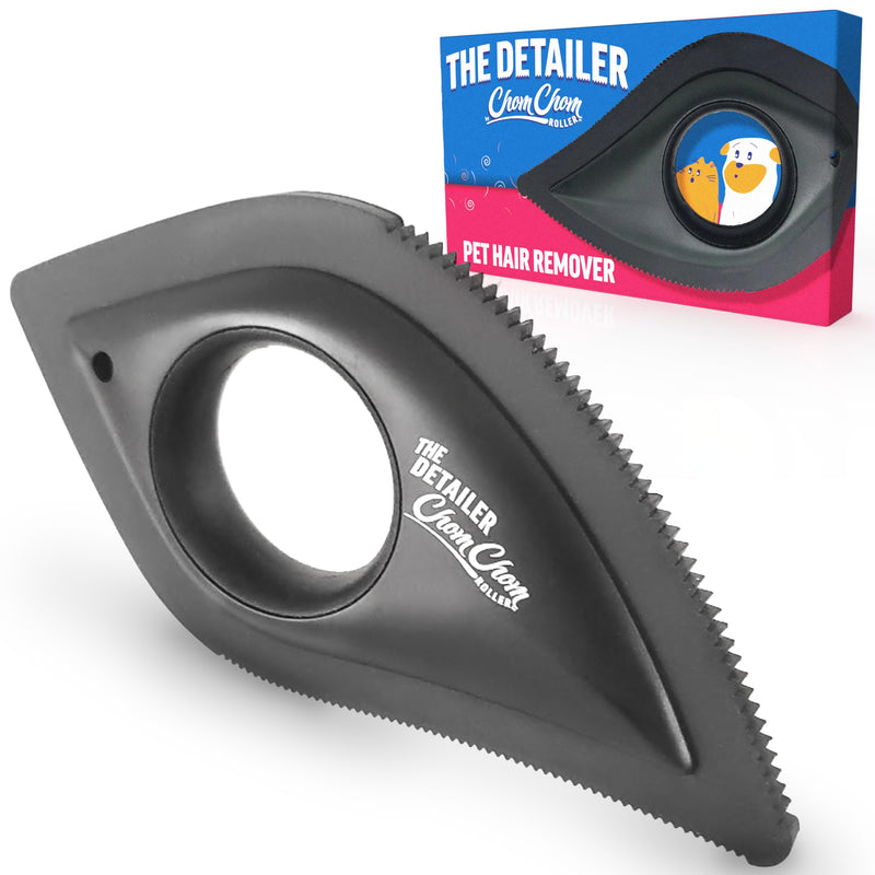 ChomChom Roller Detailer- Scraper for Pet Hair Remover and Lint - Great for CAR - Cat and Dog Hair Remover for Couch, Furniture, Carpet, Clothing and Bedding - Travel Multi-Surface Fur Removal Tool - PawsPlanet Australia