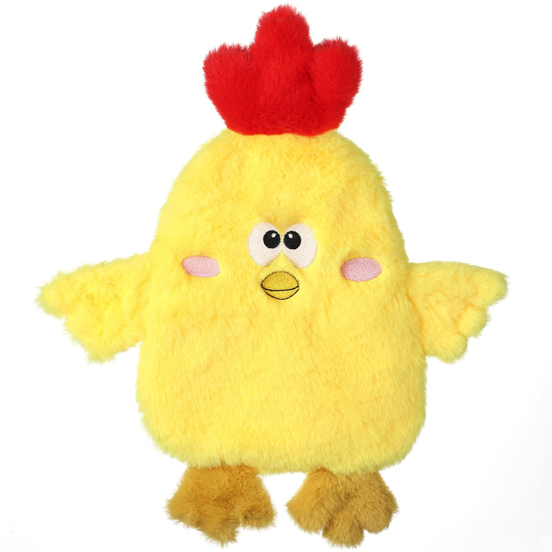 Dog Chicken Crinkle Toy Plush Squeaky 14 Inches, No Stuffing Toys for Small Medium Dogs, Interactive Toy for Pet Training and Playing - PawsPlanet Australia