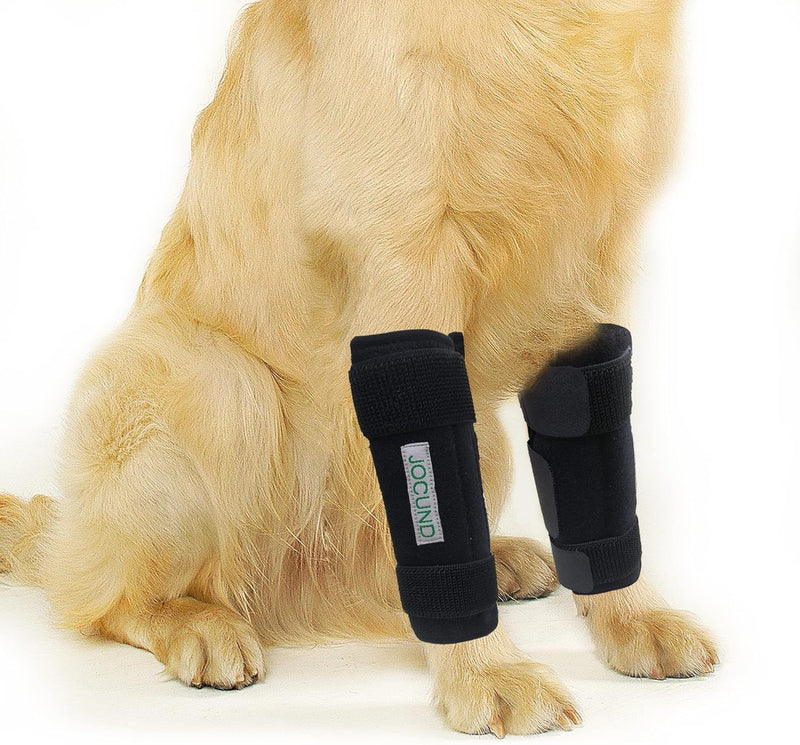 MUKVIK Dog Front Leg Brace, 1 Pair Dog Canine Front Leg Compression Brace Wrap with Metal Strips, Protects Wounds, Brace Heals, Prevents Injuries and Sprains, Helps Arthritis (L/XL) L/XL(1 Pair) - PawsPlanet Australia