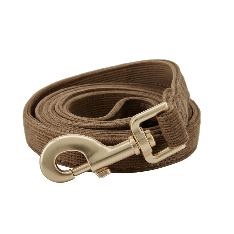 Corduroy Dog Leash 5 Ft Length for Small Medium Large Dogs (Brown,Small) Small (Pack of 1) Brown - PawsPlanet Australia