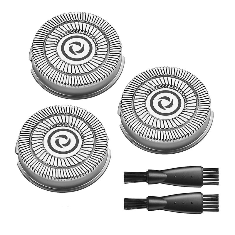 Handsome Face Replacement Blades for Handsomeface Replacement Head Electric Razor for Men Rotary Shaver, 3 Pack Replacement Heads, 2 Cleaning Brush 3 Packs - PawsPlanet Australia