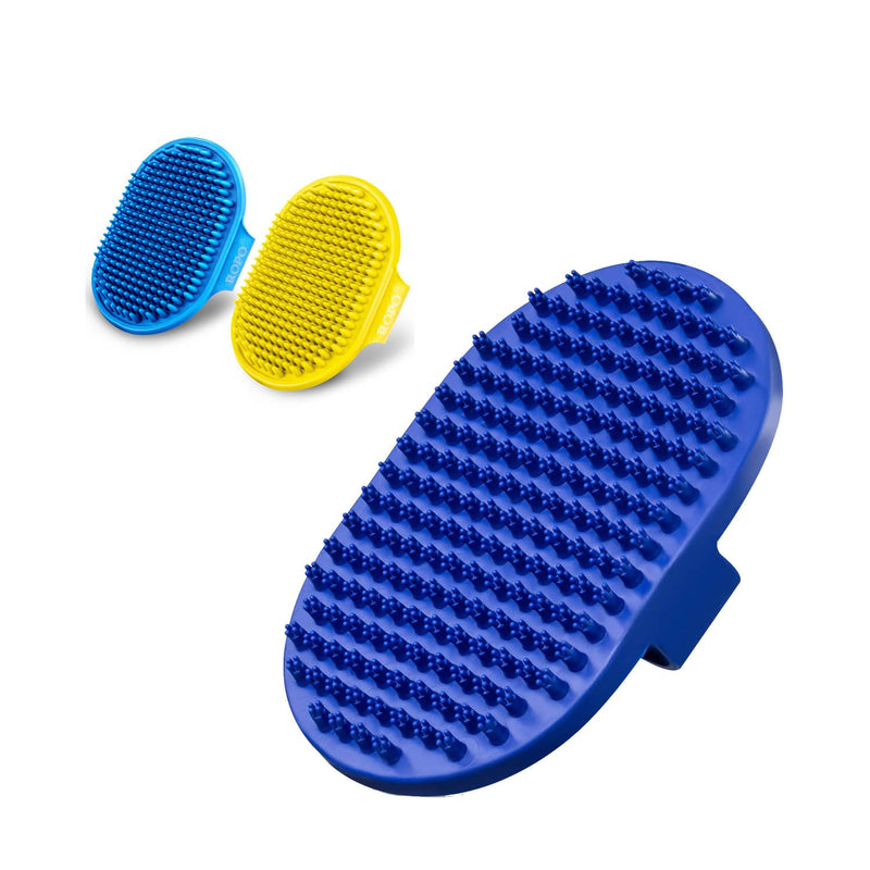 2 Adjustable Wrist Strap Dog Bath Massage Brushes + 1 Fixed Hand Strap Dog Shampoo Brush for Dogs, Cats and other Small Animals - PawsPlanet Australia