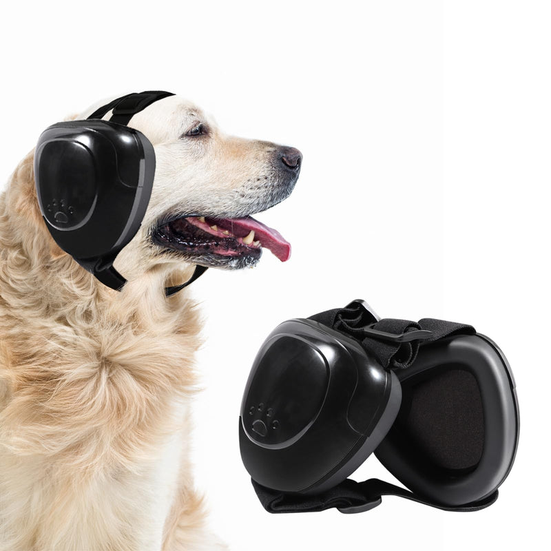 Dog Ear Muffs, Dog Earmuffs Noise Protection, 29dB NRR Noise Canceling Ear Muffs for Dog, Dogs Headphones Medium Black - PawsPlanet Australia