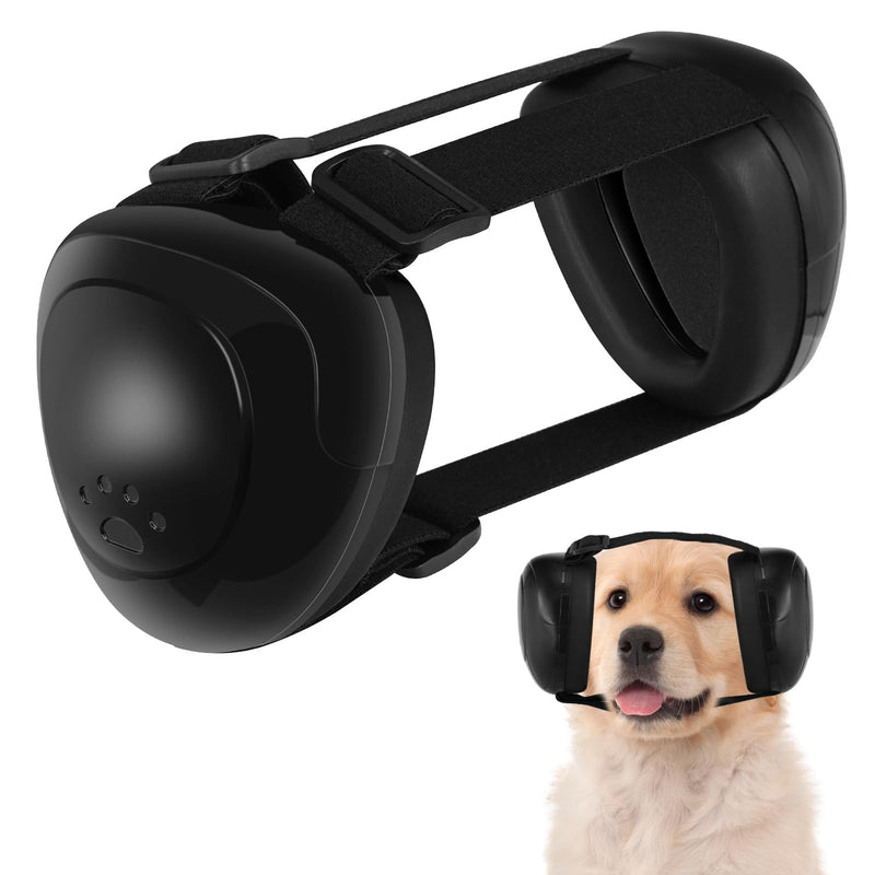 Dog Ear Muffs For Dog Hearing Protection,29dB NRR Dog Earmuffs for Noise Protection (Black, Medium) - PawsPlanet Australia