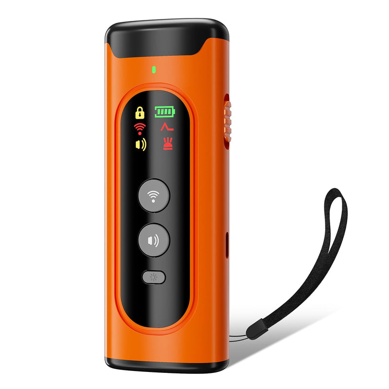 2024 Dog Bark Deterrent Device, Anti-Bark Device for Dog Training & Behavior Aid, No Need to Yell or Pat, Simply Point at The Dog Within 35ft, Ultra-Bright LED Flashlight | Bark Collar Alternative Orange - PawsPlanet Australia