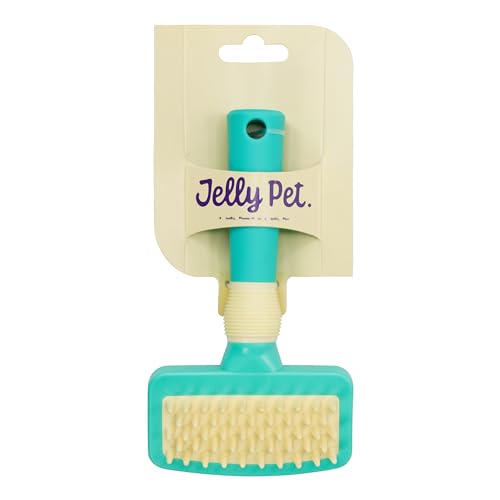 Jelly Pet Deshedding Dog Bath Brush Scrubber, Bath Brush for Dogs, Pet Shower Brush, Bath Supplies, Curry Brush for Dogs, Dog Bath Brush for Short Haired Dogs, Dog Wash Brush, Dog Grooming Brush - PawsPlanet Australia