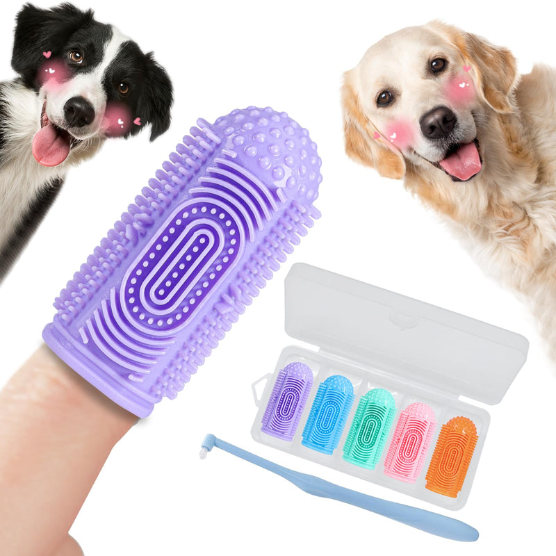 Dog Toothbrush Finger Toothbrush Cat Toothbrush 6Pack Dog Tooth Brushing Kit Dog Finger Toothbrush for Dog Teeth Cleaning&Dog Dental Care Dog Tooth Brush Puppy Tooth Brushing Kit - PawsPlanet Australia
