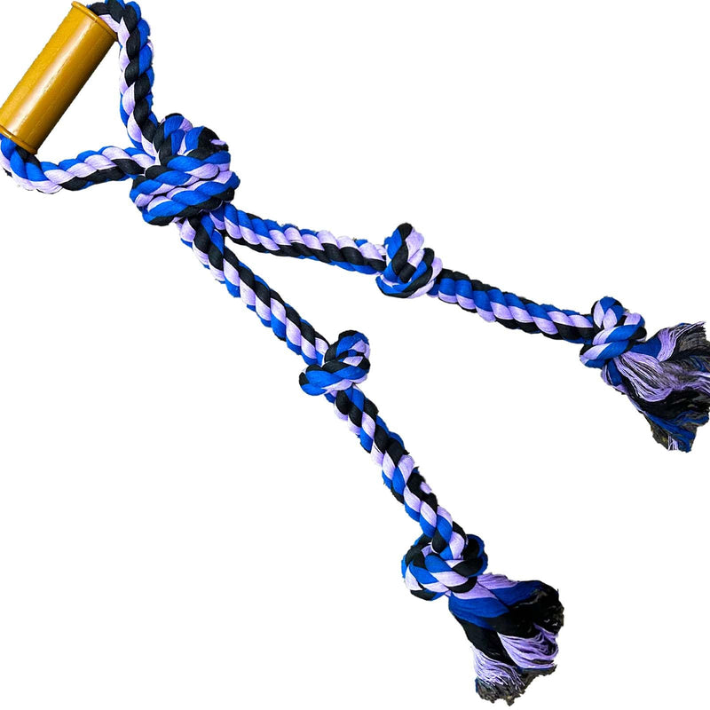 Large Dog Rope Toys for Aggressive Chewers Pitbull Tug of War Rope Interactive Heavy Duty Outdoor Medium Large Breed XL Dog Chew Rope Strong Durable Dog Tug Toys Tough Pull Rope with Handle Blue - PawsPlanet Australia