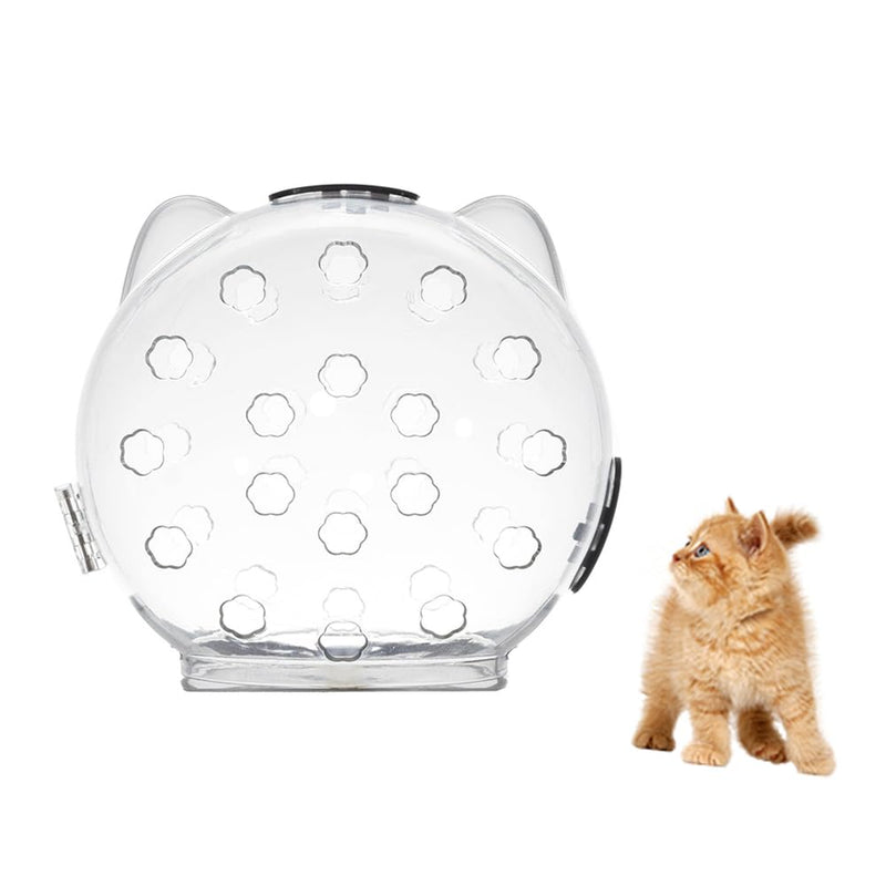 Cat Muzzle Breathable Cat Hood Adjustable Kitten Astronaut Transparent Helmet Prevent from Cats Biting Chewing Grooming Cat Bubbles Mask for Aggressive Cat (S) S - PawsPlanet Australia