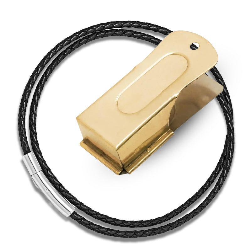 Gold Dog Clicker with Necklace - Clickers for Pet Training - Dog Training & Behavior Aids Easy to Carry with You Anywhere - Teach Your Dog Tricks or Reward His Behavior 1 Pack Gold - PawsPlanet Australia