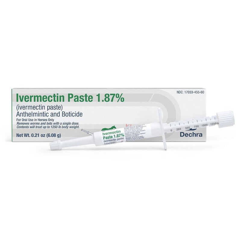 Dechra Ivermectin Paste 1.87% | Horse Dewormer Paste - PawsPlanet Australia