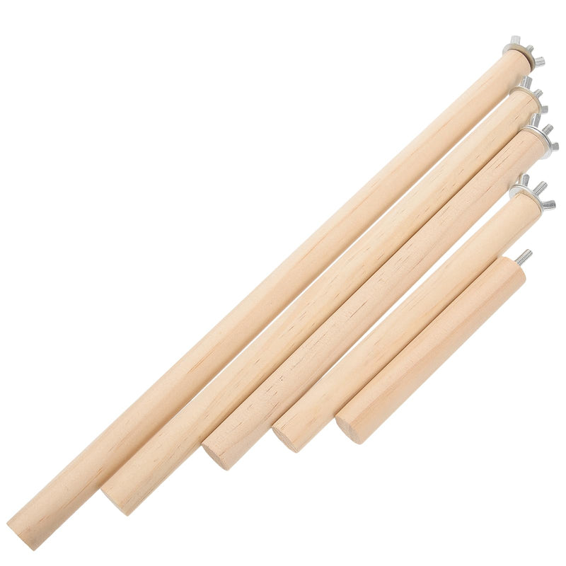 5pcs Parrot Standing Pole Bird Cage Accessories Parrot Wooden Perches for Birdcage Wooden Toys Natural Perch Toys Claw Grinding Stick Cockatiel s Stand - PawsPlanet Australia