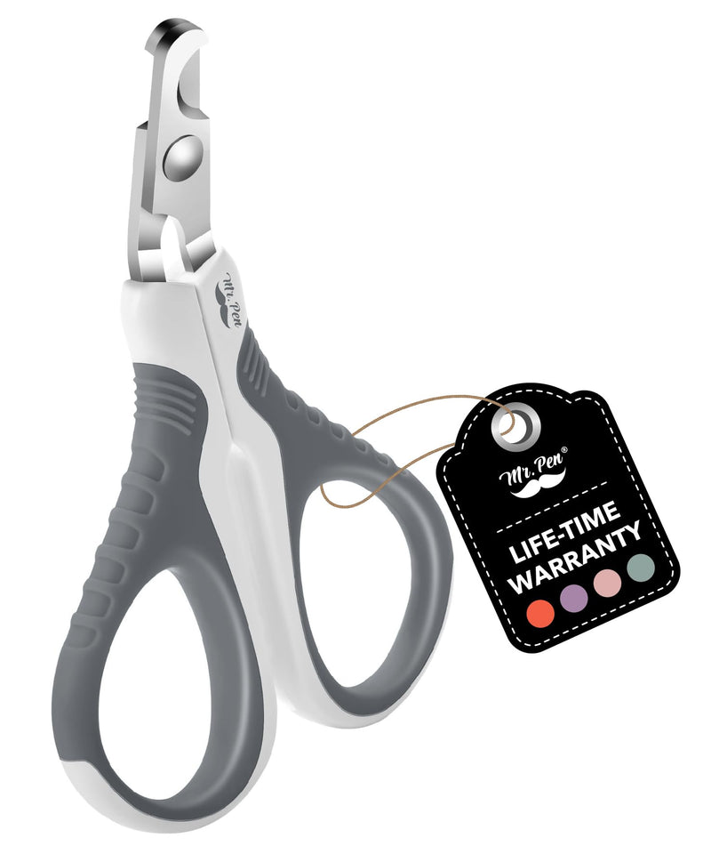 Mr. Pen Cat Nail Trimmer - White & Gray, Cat & Dog Nail Clipper, Kitten & Small Dog Claw Trimmer