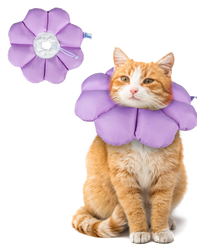ANWA Cat Cone Collar Soft, Waterproof Cat Recovery Collar, Adjustable Soft Cone for Cats After Surgery Medium - PawsPlanet Australia
