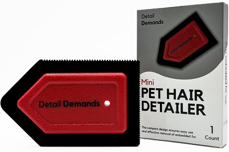 Mini Pet Hair Remover | Dog Hair Remover for Car Carpet & Car Cleaning Supplies, Cat Hair Remover for Furniture, Reusable Carpet Brush and Lint Remover, Pet Hair Removal Tool