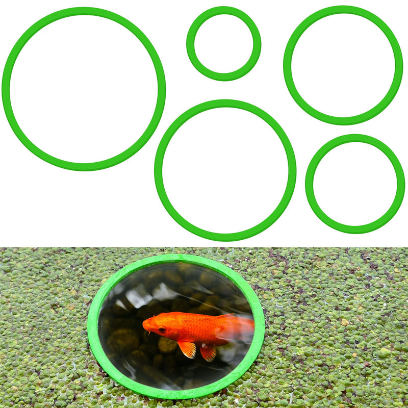 5 Pcs Aquarium Floating Plant Corral,5 Sizes of Aquarium Floating Plant Ring, Aquarium Feeding Ring for Intercepts Floating Plants, Fish Feeding Ring. - PawsPlanet Australia