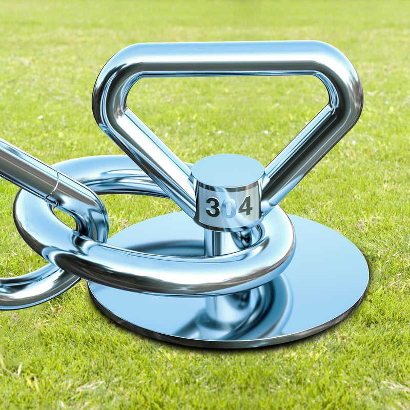 Dog Tie Out Stake,360° Swivel 304 Stainless Steel Dog Run Anchor- Use Any Dog Tie Out Cable or Yard Leash Chains,Heavy Duty Dog Stake for Large Dogs up to 200 LBS-Dog Runner for Yard dog stake/200LBS - PawsPlanet Australia