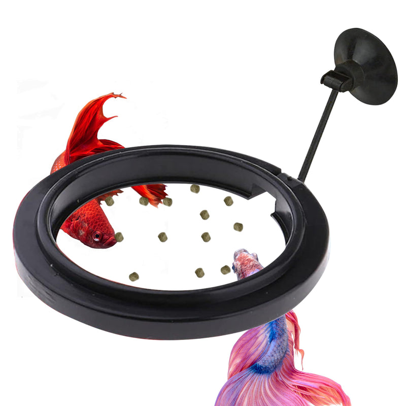 FREESEA Aquarium Fish Feeding Ring: Round Clear Floating Food Ring for Small Fish Tanks - PawsPlanet Australia