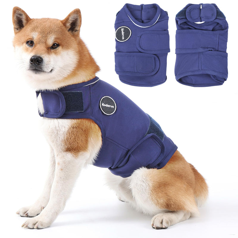 Dog Anxiety Jacket, Skin-Friendly Dog Calming Shirt - Dog Coat for Thunder, Fireworks, Vet Visits and Separation - Keep Pet Calm Without Medicine & Training, Anti Anxiety Vest for Dogs Medium Blue - PawsPlanet Australia