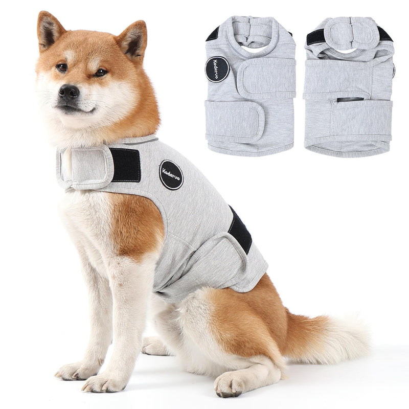 Dog Anxiety Jacket, Skin-Friendly Dog Calming Shirt - Dog Coat for Thunder, Fireworks, Vet Visits and Separation - Keep Pet Calm Without Medicine & Training, Anti Anxiety Vest for Dogs Small Light Grey - PawsPlanet Australia