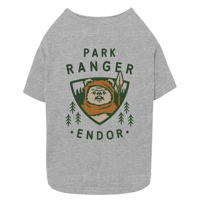 STAR WARS Dog and CAT PET T-Shirt Park Ranger Endor TEE, Athletic Heather, Small - PawsPlanet Australia