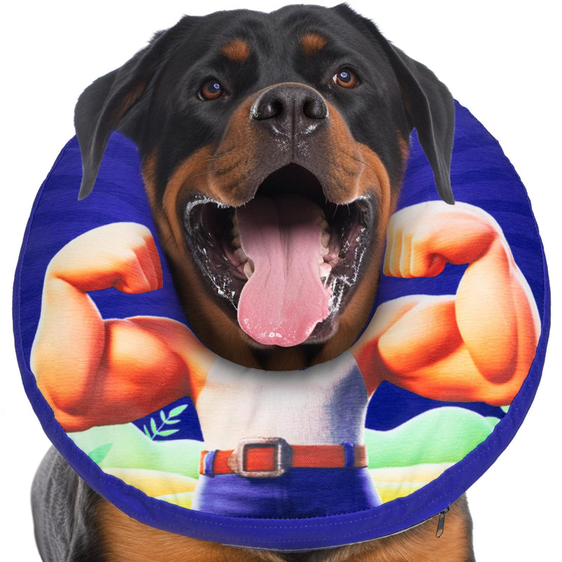 XL Large Dog Cone Collar for Dogs and Cats Inflatable Dog Donut Collar for After Surgery Recovery Soft Dog Cone for Small Medium Large Dogs Does not Impede Vision XL - PawsPlanet Australia