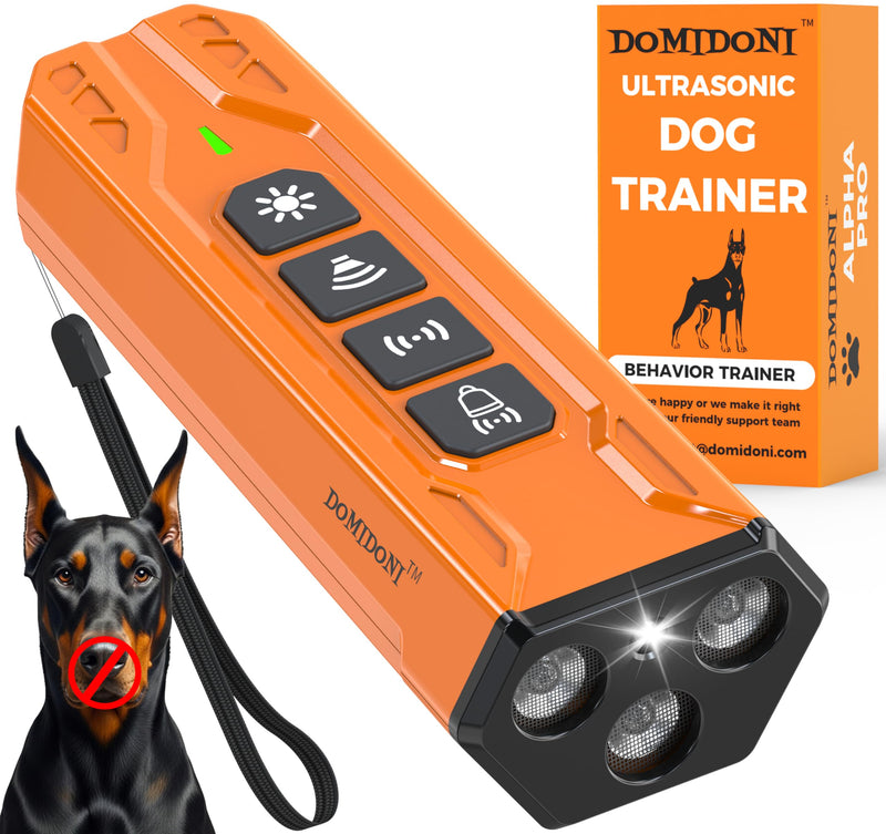 2025 Upgraded Dog Bark Deterrent Device - Anti Barking Devices for Dogs, Indoor Outdoor Use Rechargeable, Safe for Dogs & Humans, Portable No More Barks Ultrasonic Dog Training Device (Alpha Pro) Alpha Pro - PawsPlanet Australia