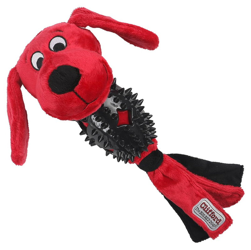 Clifford® Busy Body Ruff 'n Tough Dog Plush Toys for Medium/Large Dogs | 13.25" Plush Soft Dog Toys Rubber for Durable Play | Fetch, Comfort, Dental Health - PawsPlanet Australia