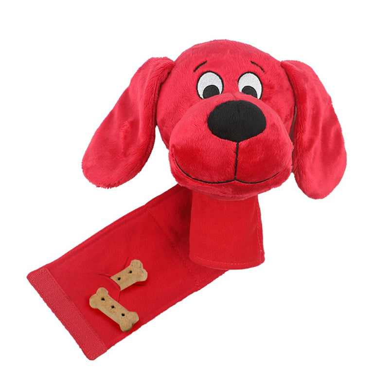 Clifford® Snug Snuffy Treat Mat Combo | Mini Treat Snuffle Mat for Dogs + 6" Plush Dog Toy | Hide 'n Seek, Cozy Comfort, Sensory Stimulation with Squeaker and Crinkles - PawsPlanet Australia