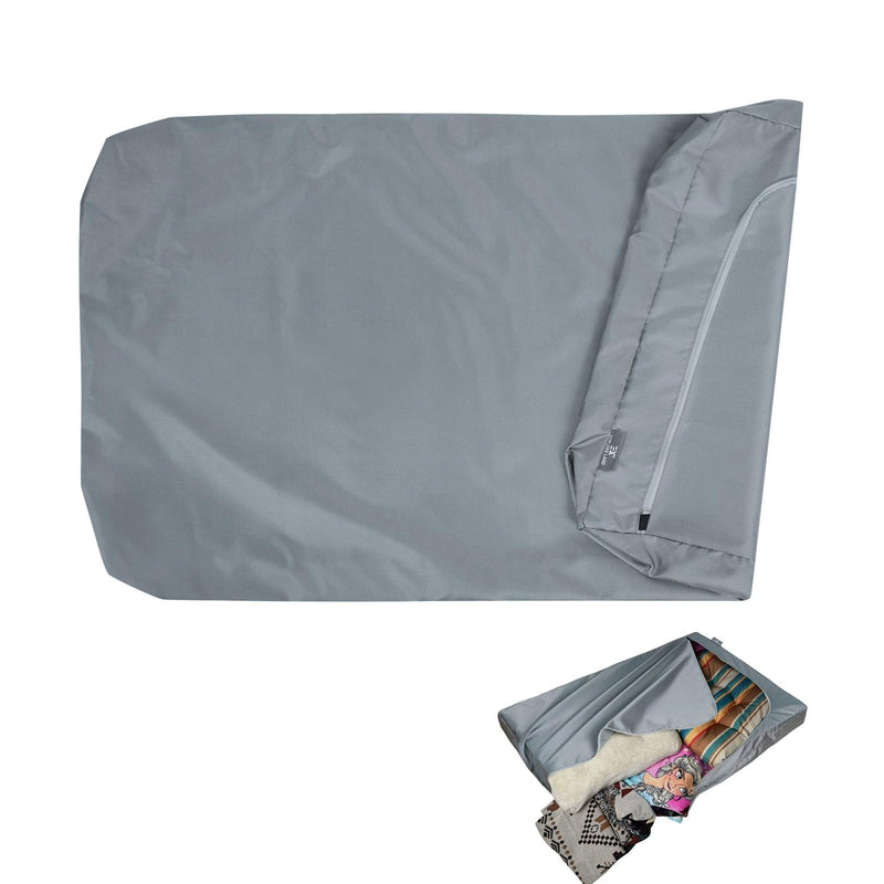 Explore Land Scratch Resistance Dog Bed Cover Canvas Washable Dog Crate Pad Replacement Cover, 40Lx27Wx4H inch, Charcoal 40”Lx27”Wx4”H Charcoal With Scratch Resistance - PawsPlanet Australia