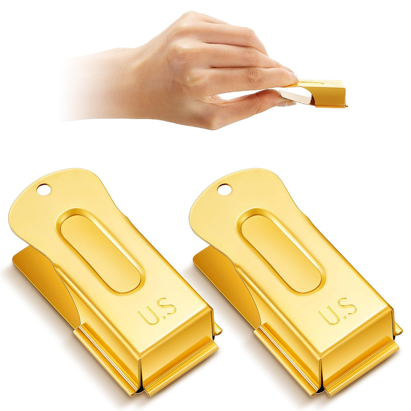 2 Pieces Brass Pet Training Clicker Signaling Cricket Clicker Metal Dog Clicker for Puppy Cats Trainer Pet Owners (Gold) Gold - PawsPlanet Australia