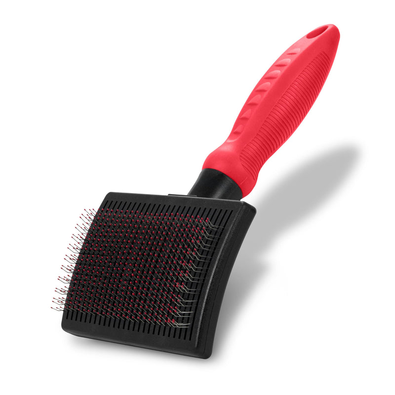 Paw Brothers Self Cleaning Slicker Brush for Dogs and Cats, Dog Brush for Shedding, Slicker Comb for Long Short Haired Pets, Deshedding, Cat Grooming Tool, Large - PawsPlanet Australia