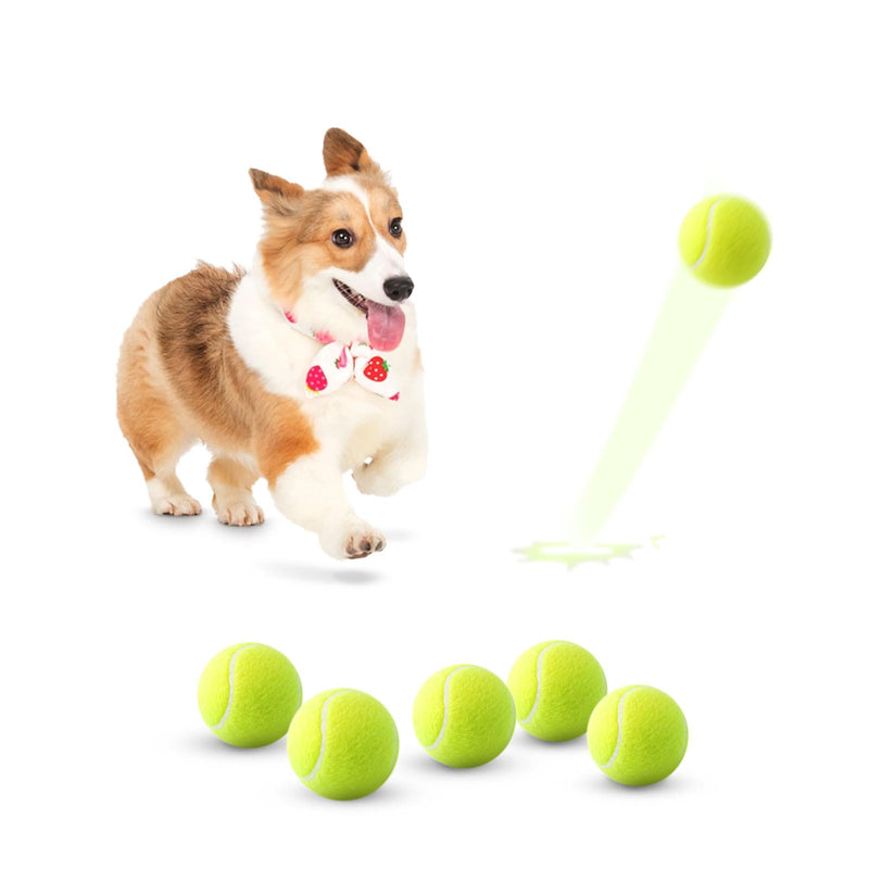6 Pack Mini Tennis Balls for Pet Playing Fecth, 2 inch Dog Training Tennis Balls for Small Size Dogs, Interactive Dog Playing Balls Fits 2 inch Dog Ball Launchers - PawsPlanet Australia
