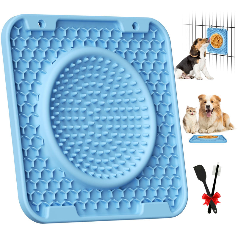Dog Lick Mats for Large Dogs - 3 in 1 Lick Mat Crate Training Aid for Puppies,Dog Lick Bowl,Peanut Butter Licking Pads for Dogs Boredom and Anxiety Relief Blue - PawsPlanet Australia