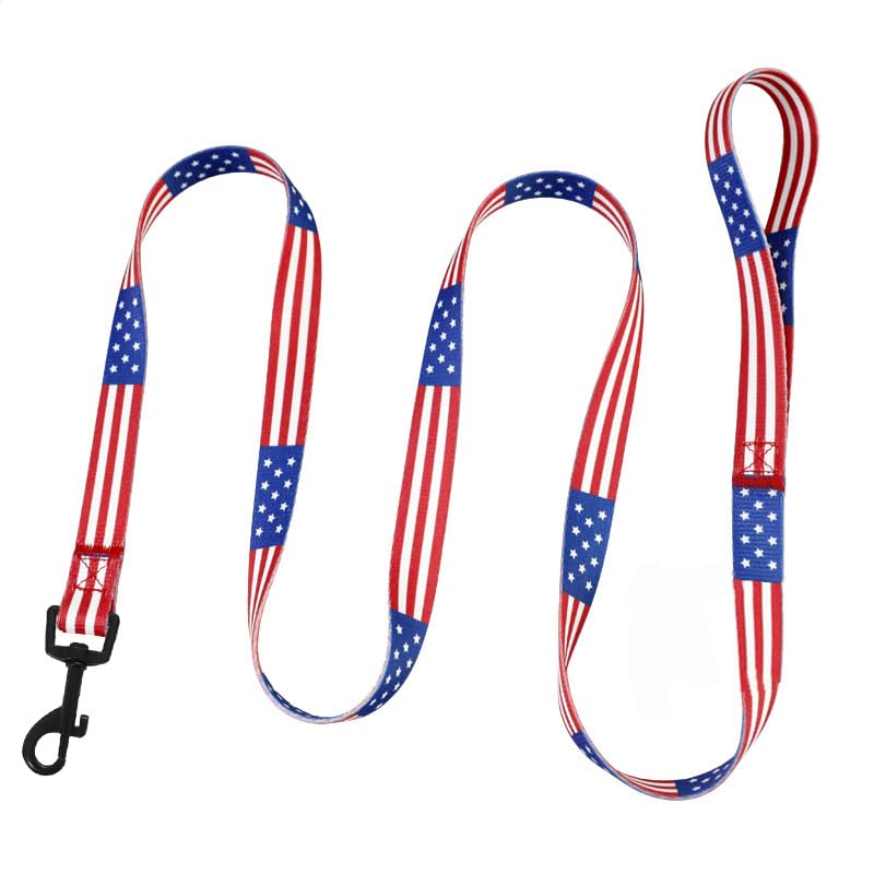Native Pup American Flag Dog Leash (American Flag) (American Flag) - PawsPlanet Australia